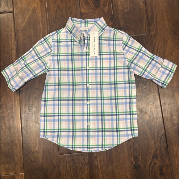 Janie and Jack Other - Janie and Jack Multicolor Plaid Button Down Shirt
